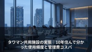 タワマン共用施設の実態｜10年住んで分かった使用頻度と管理費コスパ