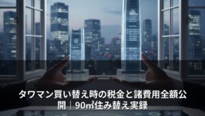 タワマン買い替え時の税金と諸費用全額公開｜90㎡住み替え実録