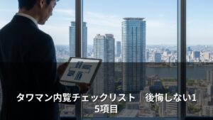 タワマン内覧チェックリスト｜後悔しない15項目