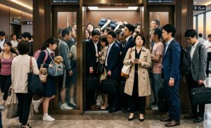 タワマンのエレベーターで’下階’だと朝乗れない｜筆者が毎回『低層EV内の上階』を選ぶ理由